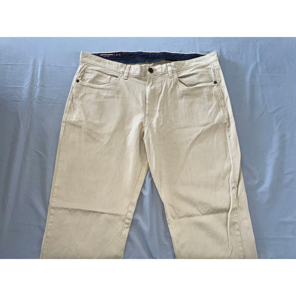 Johnston & Murphy Stretch Pima Cotton Tapered Leg Jeans. Men's 36X31, GUC!!